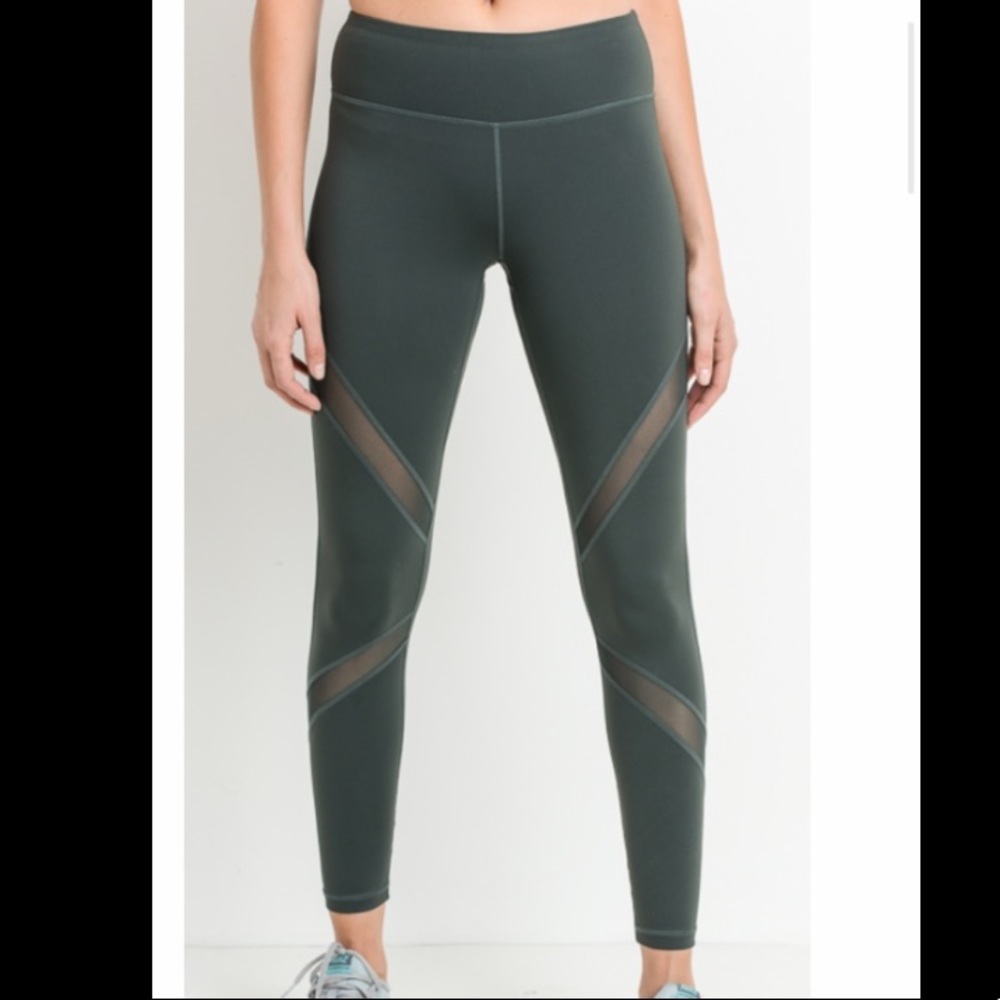 Dark Green Leggings Activewear